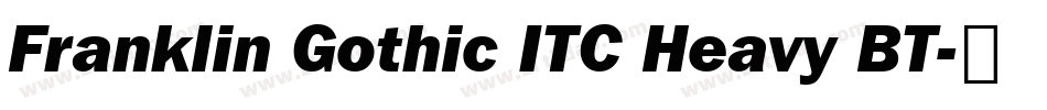 Franklin Gothic ITC Heavy BT字体转换